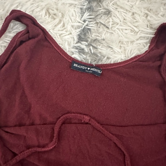 BRANDY MELVILLE - One Size Maroon Loose Tank - Picture 5 of 5